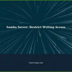 Restricting Writing Access on a Samba Server: A User's Guide
