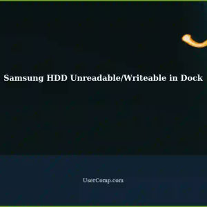Unreadable/Writeable 3.5 inch Samsung HDD: Cannot Read/Write in HDD Dock