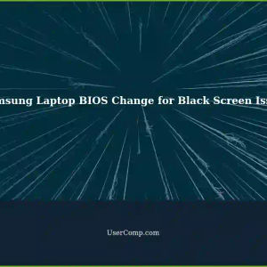 Laptop Black Screen: Making Changes to BIOS on SamsungNP270E5J