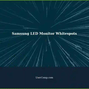 Troubleshooting Random Whitespots on a Samsung LED Monitor (Model: S20B300)