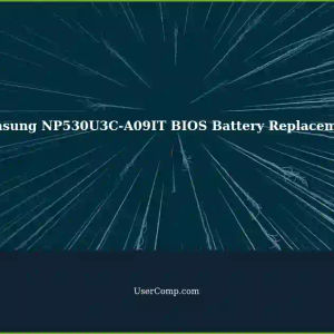 Samsung NP530U3C-A09IT: BIOS Battery Replacement - PC Restarts After Seconds