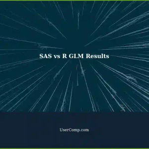 Different Results in General Linear Models: SAS vs R
