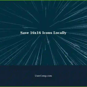 Save and Use 16x16 Icons Without Online Converters: A Tech Support Guide