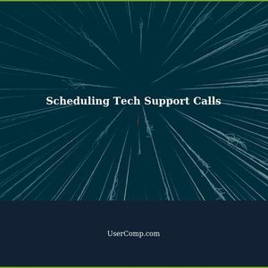 How to Schedule a Tech Support Call for a Specific Date