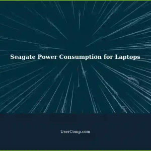 Seagate 2.5-inch Power Consumption: Laptop Startup Requirements