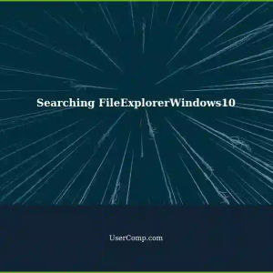 Searching for Specific Files in File Explorer on Windows 10: A Step-by-Step Guide