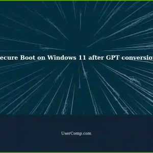Enabling Secure Boot after converting disk from MBR to GPT on Windows 11