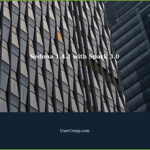 Sedona 1.4.1 with Spark 3.0, Scala 2.13 and jts-core dependency