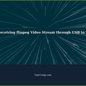 Sending and receiving ffmpeg video stream through USB to TTL converter