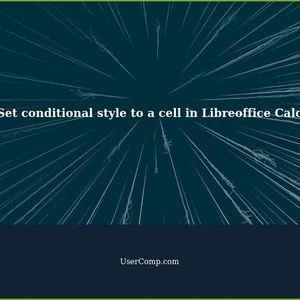 How to set conditional style to a cell in Libreoffice Calc if it is not a number?