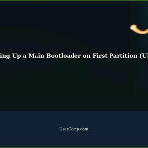 How to Set Up a Main Bootloader on the First Partition (UEFI)