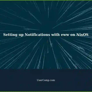 Setting up Notifications with eww on NixOS: A 'eww.yuck' Guide