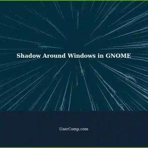 Removing Shadow Around Windows in GNOME