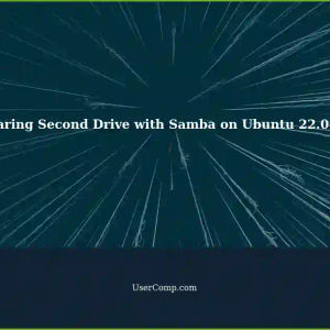 Sharing Second Drive Using Samba on Ubuntu 22.04.3: A Step-by-Step Guide