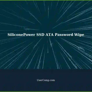 How to Wipe ATA Password Protection on SiliconePower SSD55 Drive?