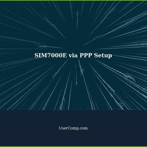 Set up SIM7000E via PPP