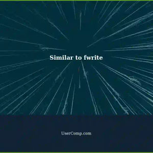Create a Similar Function to fwrite: A Tech Support Guide