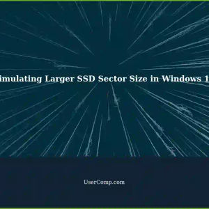 How to Simulate Larger SSD Sector Size in Windows 11 for 16k Sector Drives