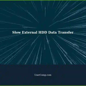Extremely Slow Data Transfer from External HDD to Computer