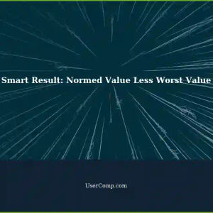 Smart Result: Normed Value Less Worst Value for External Hard Drive - Tech Support