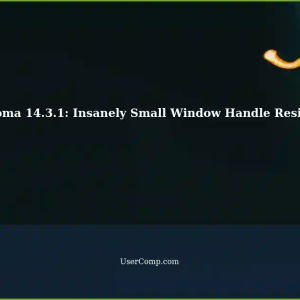Sonoma 14.3.1: Resizing Window Handles to Insanely Small Sizes