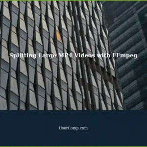 Automatically Splitting Large .mp4 Videos into Smaller Files with Black Frames using FFmpeg