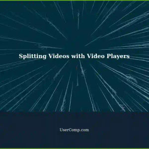 Splitting Video Files and Image Sequences using Video Players: A Guide