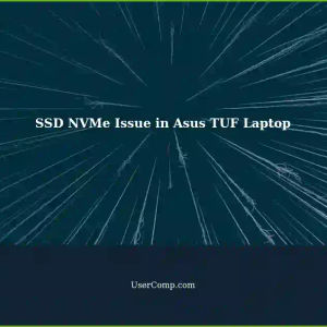 SSD NVMe Appearing as HDD in Asus TUF Gaming Laptop