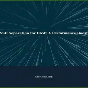 Separating SSDs for Optimal DAW Performance: A Solution Worth Considering