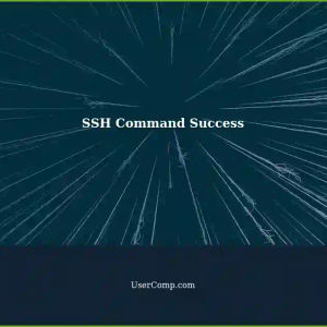 SSH Command: 6th Time's a Charm!