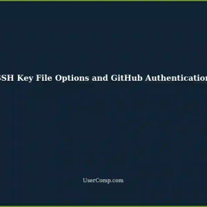 SSH: Understanding Key File Options and Authentication with GitHub