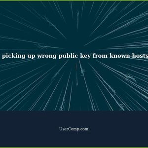 SSH from Windows system picking up wrong public key from known hosts file