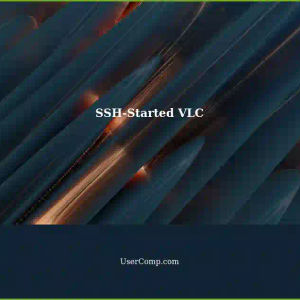 Start VLC via SSH: Immediately Close Connection