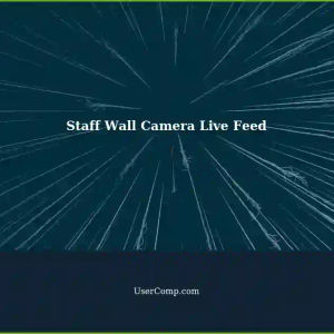 Troubleshooting: Discovering a Live Feed Stream from a Camera on Staff Wall - Bluetooth, Wi-Fi