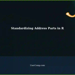 Standardizing Address Parts in R: Replacing Short Street Suffixes