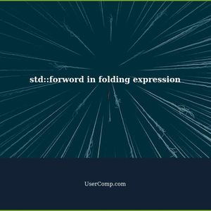 How does std::forword work in the context of a folding expression