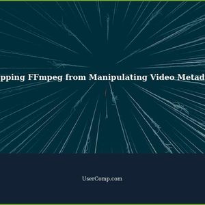 How to Stop FFmpeg from Doing Anything with the Supplied Video, Other than Dumping Metadata