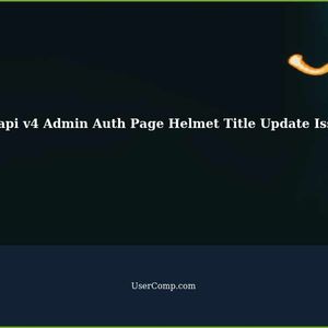 Strapi v4 in Admin Auth Page Cannot Update Helmet Title