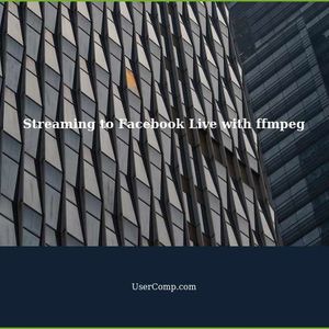 Streaming to Facebook Live with ffmpeg