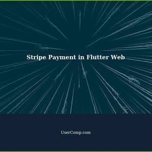 Integrate Stripe Payment Gateway in Flutter Web App using stripe.js