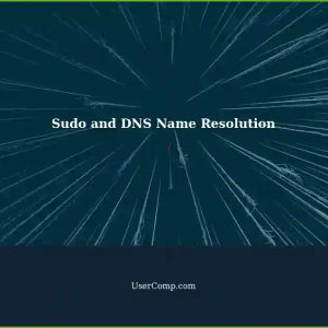 Sudo Complain: DNS Name Resolution in Ubuntu 22.04