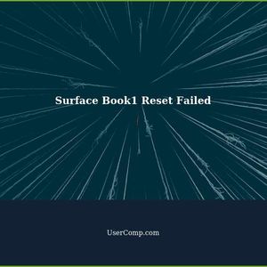 Microsoft Surface Book1 - Reset Failed