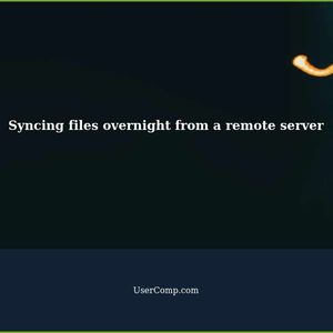 How to sync files overnight from a remote server?