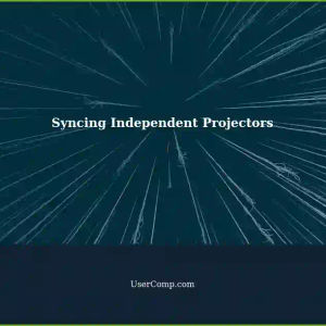 Syncing and Operating Independent Projectors: A Wall-Separated Classroom Solution