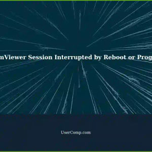 TeamViewer Session Terminated: PC Rebooted or Program Interrupted