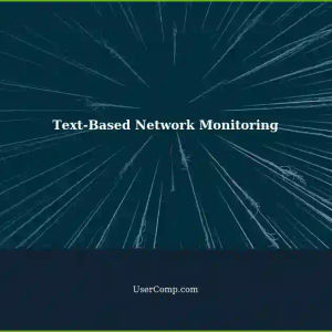 Text-Based Network Monitoring Software for Host Reachability: A Simple Solution