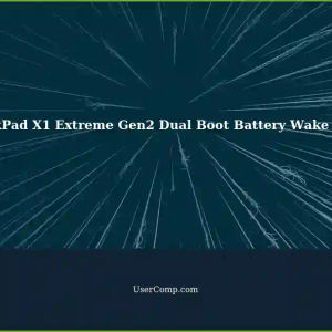 Incorrect Battery Status Wake Issue on ThinkPad X1 Extreme Gen2 with Dual Boot System (Linux and Windows 11)