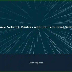 Connecting Three Network Printers: StarTech.com PM1115U2 Print Server Setup