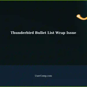 Thunderbird: Long Text Doesn't Wrap Bullet Lists