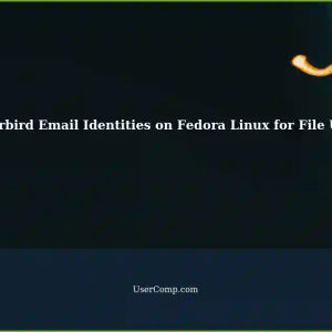 Using Thunderbird Email Identities with File-Upload Scripts on a Fedora Linux VM